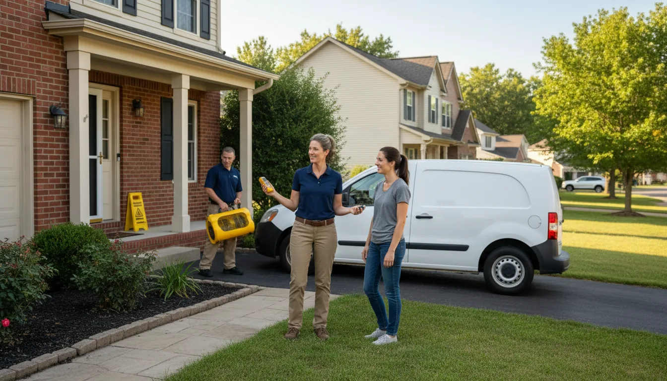 Residential water damage restoration in Wilmington, NC